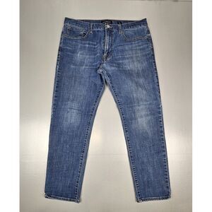 Lucky‎ Brand Jeans Mens 33x30 121 Slim Straight  Dark Blue Wash Denim.